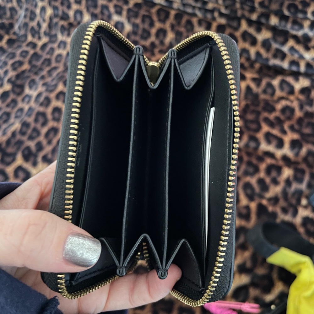 Coach Black Wallet with Gold Accents - Picture 3 of 3